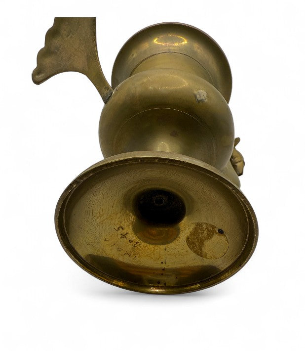 Vintage Brass Peacock Vase from India