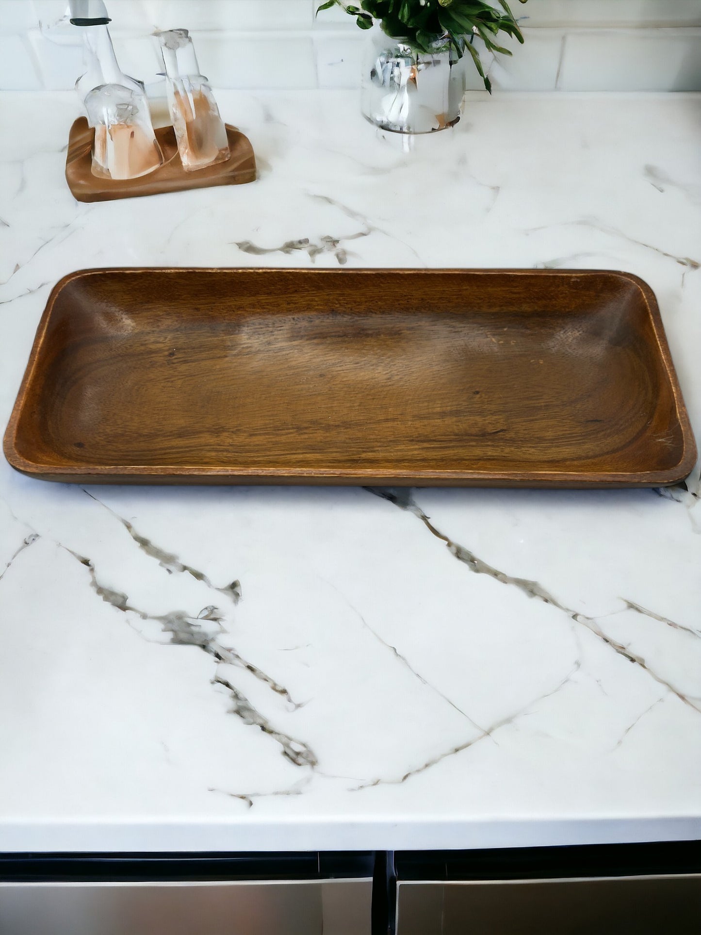 Acacia Wood Fruit Tray