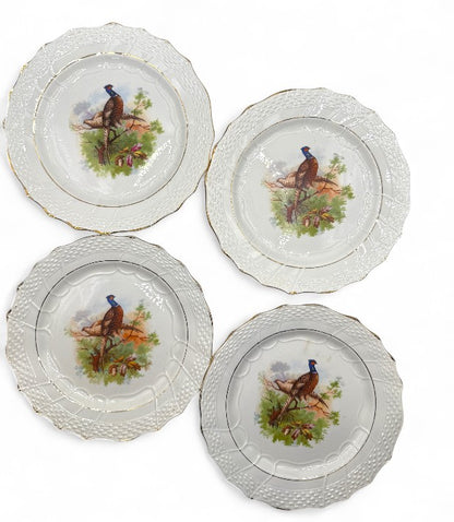 Antique French Moulin des Loups Dessert Plates - Set of 12