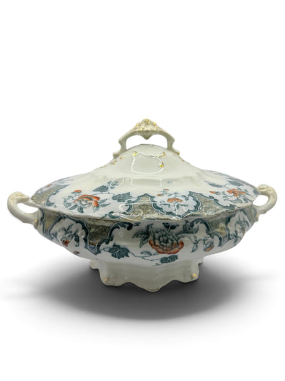Antique J. & G. Meakin Sevres Covered Tureen, England c. 1907