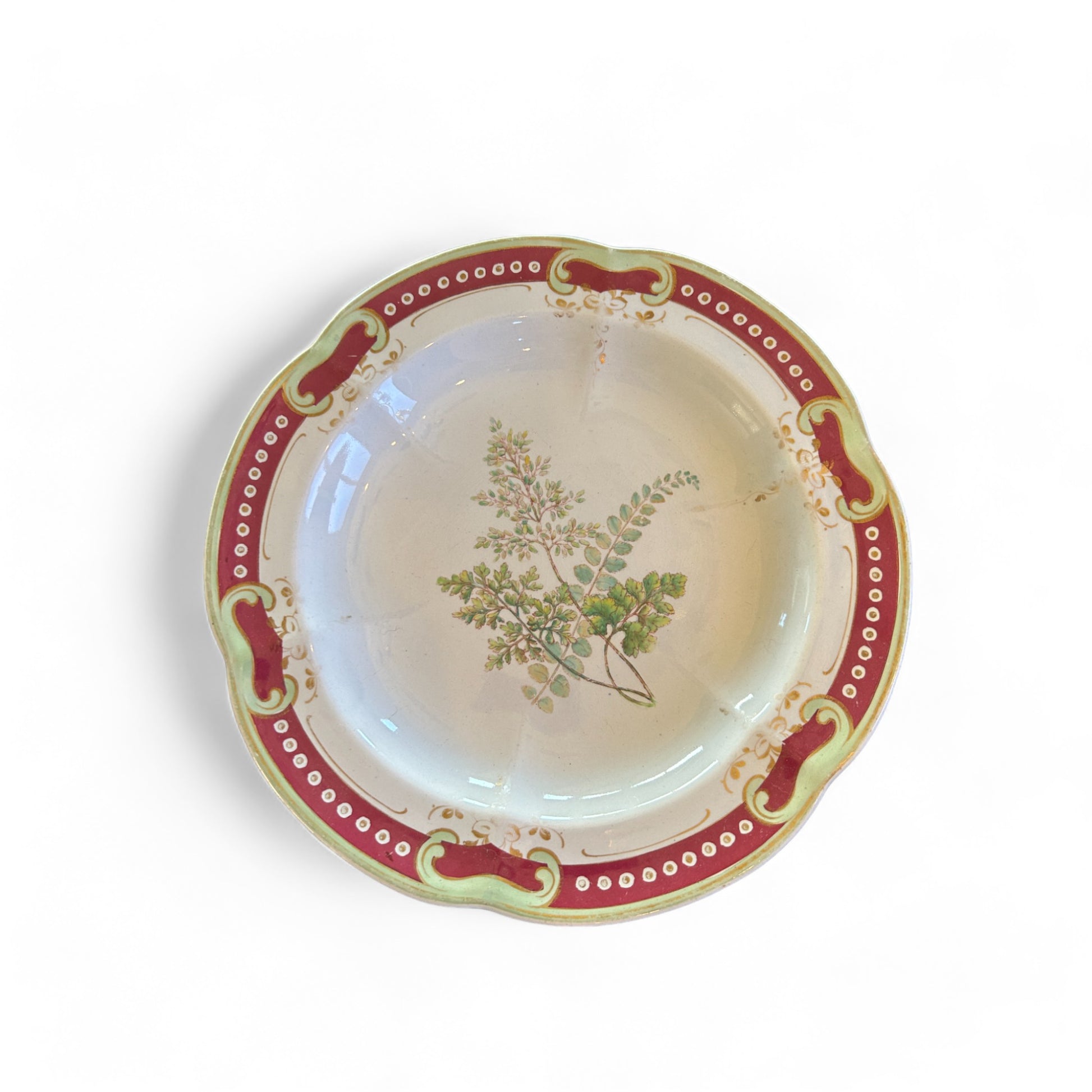 Antique Victorian Porcelain Cake Stand