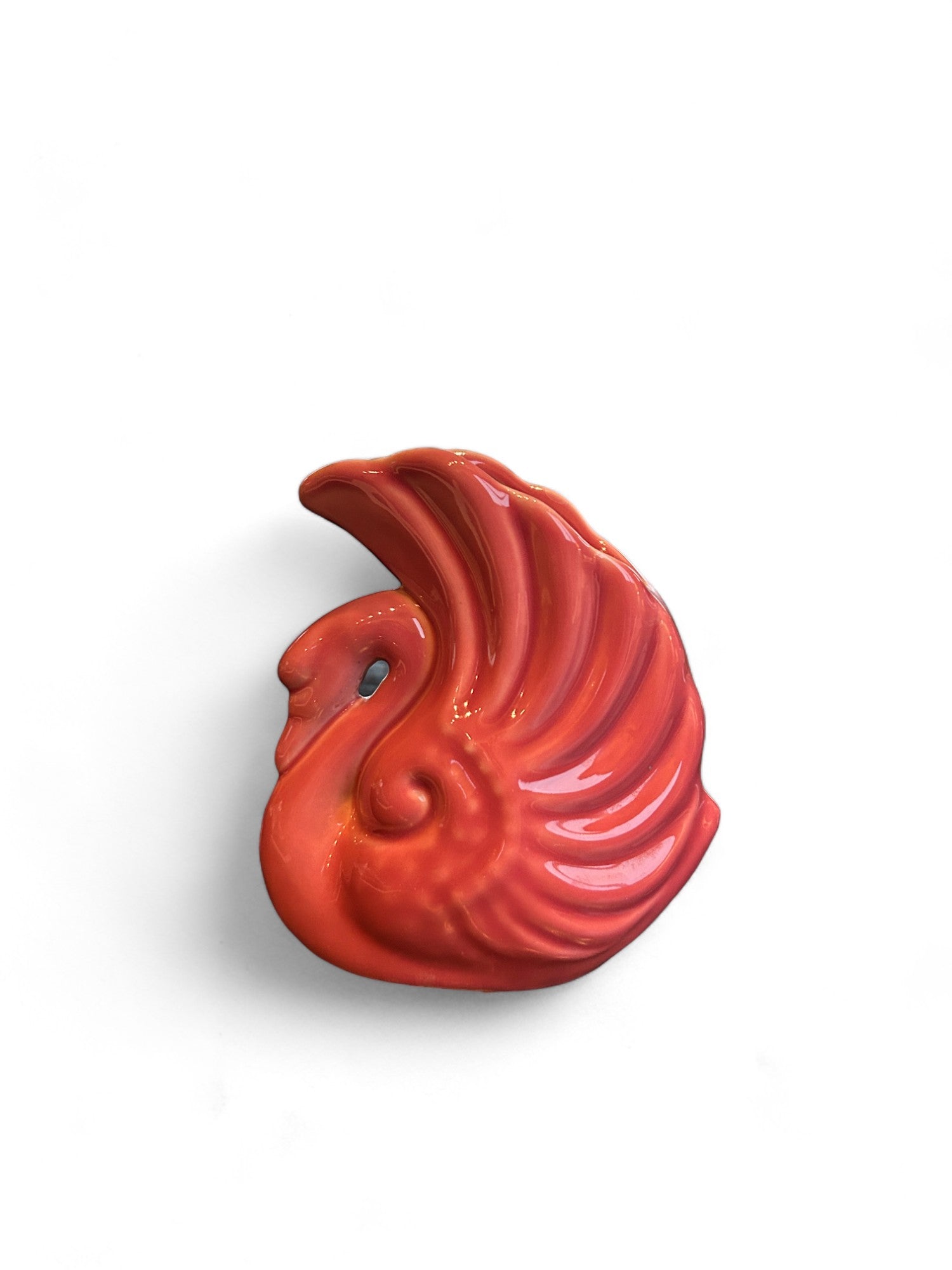 Art Deco Alamo Pottery Mauve Swan Vase