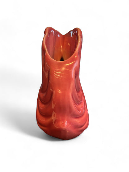 Pottery Mauve Swan Vase