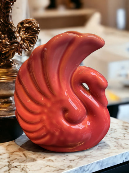 Art Deco Alamo Pottery Mauve Swan Vase
