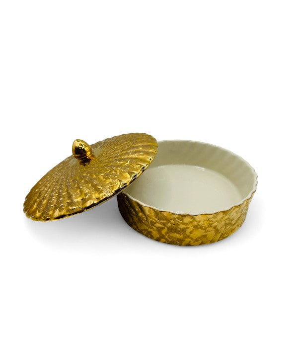 Bel Terr 22KT Gold Vintage Dish 
