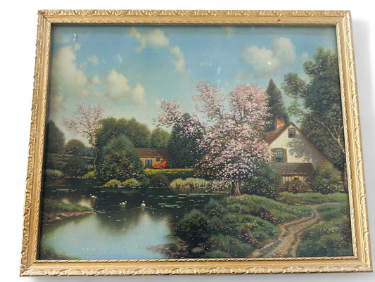 Charming Vintage Landscape Painting