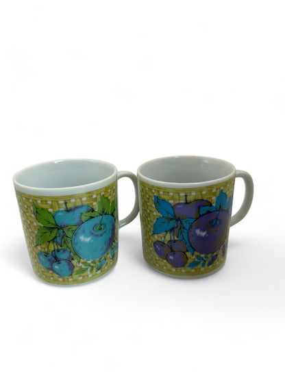 Century Fruit Pattern Mug Set