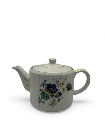 Ell greave Ironstone Wood Son Blue Florals Teapot