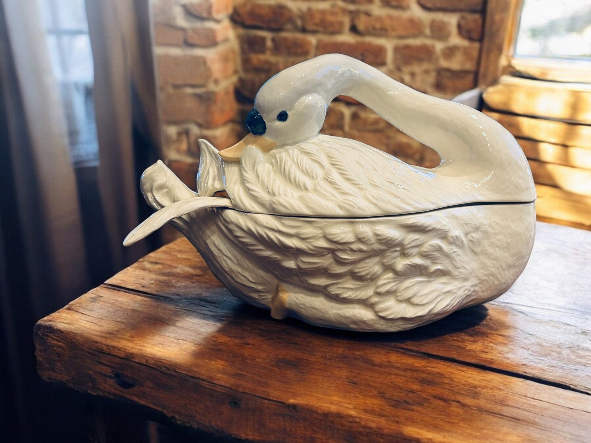 Swan Tureen With Feather Ladle