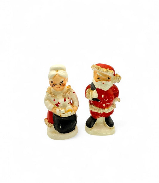 MCM Napco Christmas Santa Claus Salt & Pepper Shakers Vintage Tableware