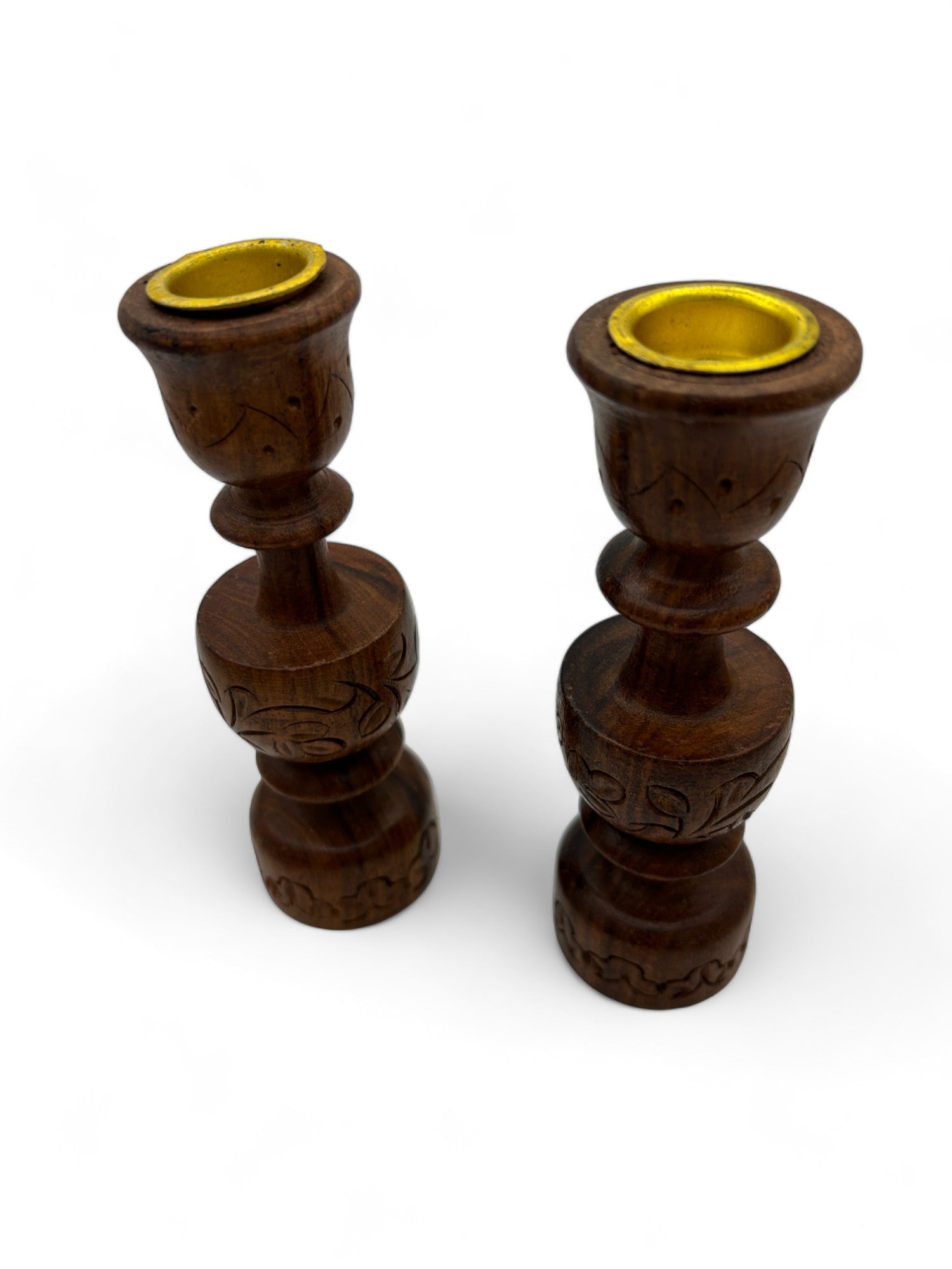  Wood Candlestick Holders