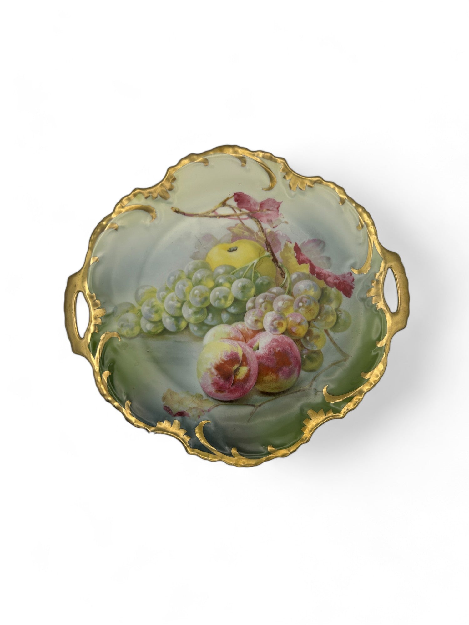 Royal Munich Hand Painted Plate With Handles