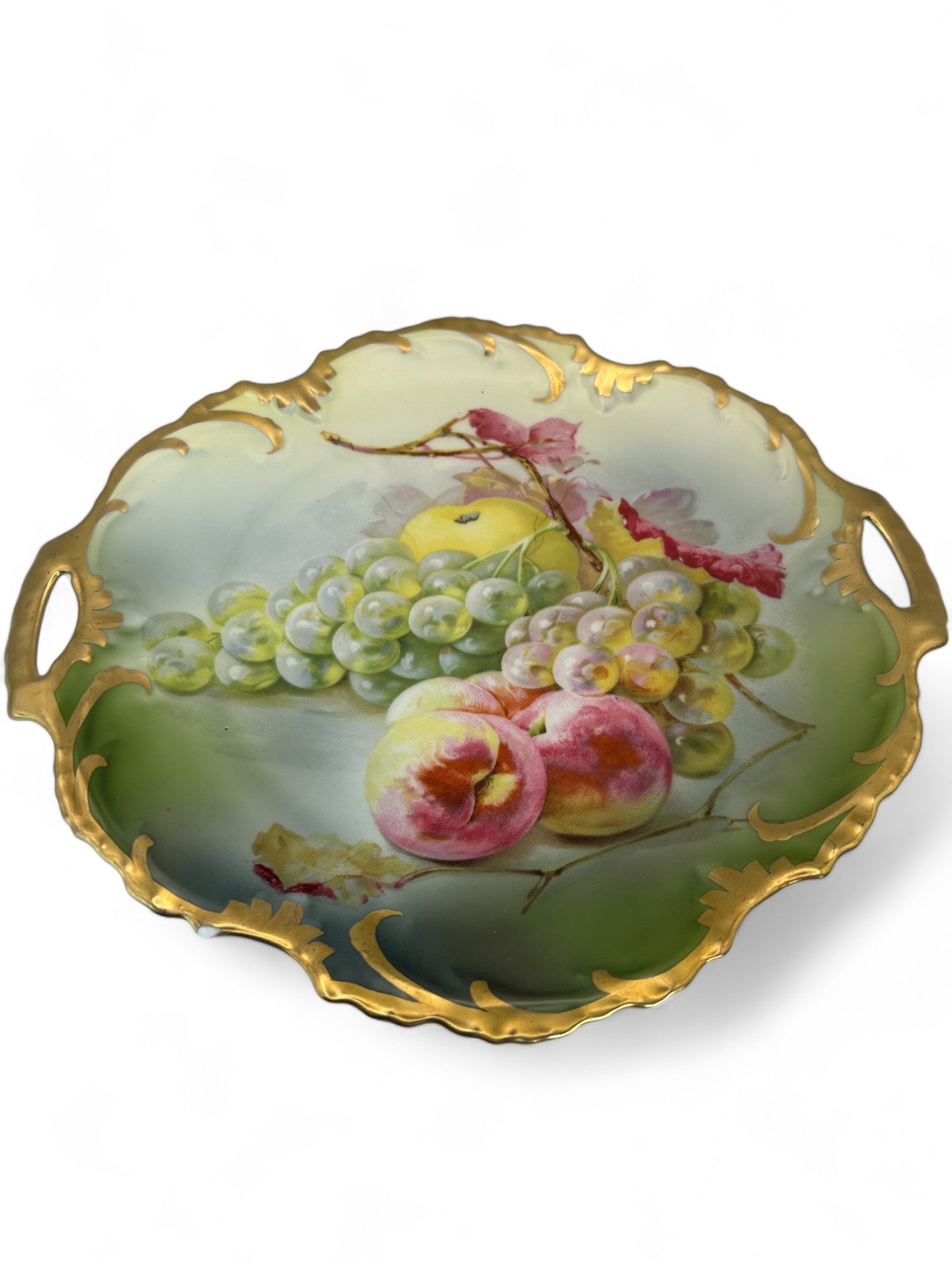 Royal Munich Hand Painted Plate With Handles