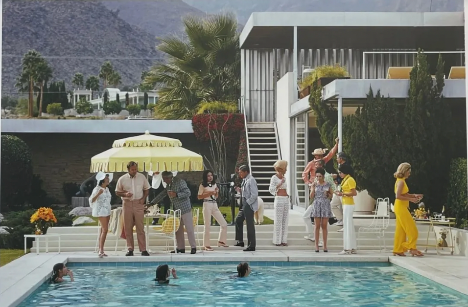 Slim Aarons "Poolside Host, Palm Springs, C Print