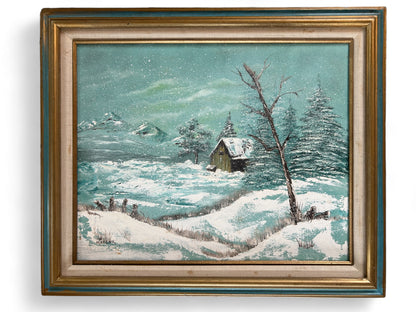 Seaside Serenity Vintage Painted Gem