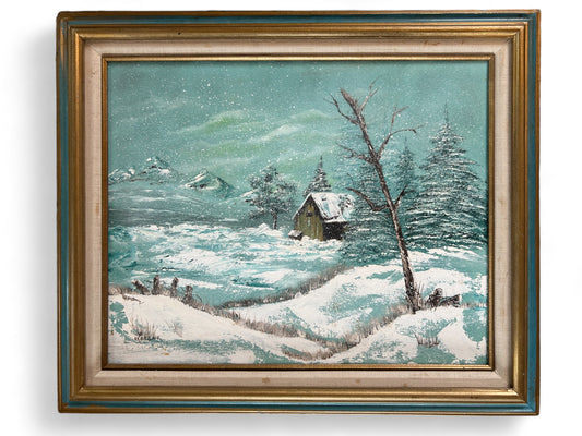 Seaside Serenity Vintage Painted Gem