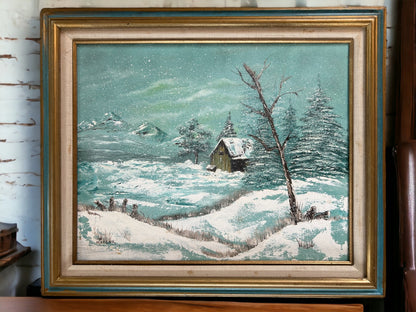 Seaside Serenity Vintage Painted Gem