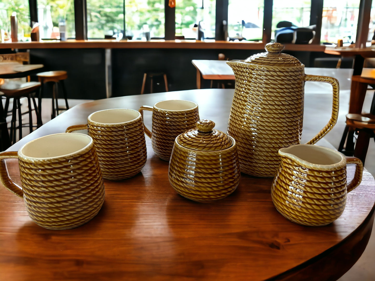 Royal Sealy Rope Ceramic Tea Set