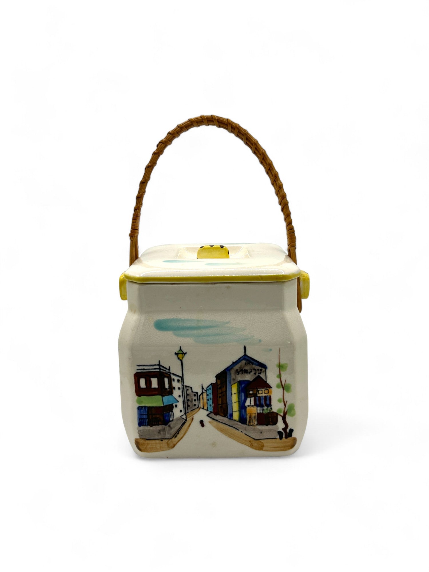Vintage Arnart Japan Biscuit Jar With Lid