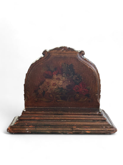 Baroque Hand Painted Floral Bookend