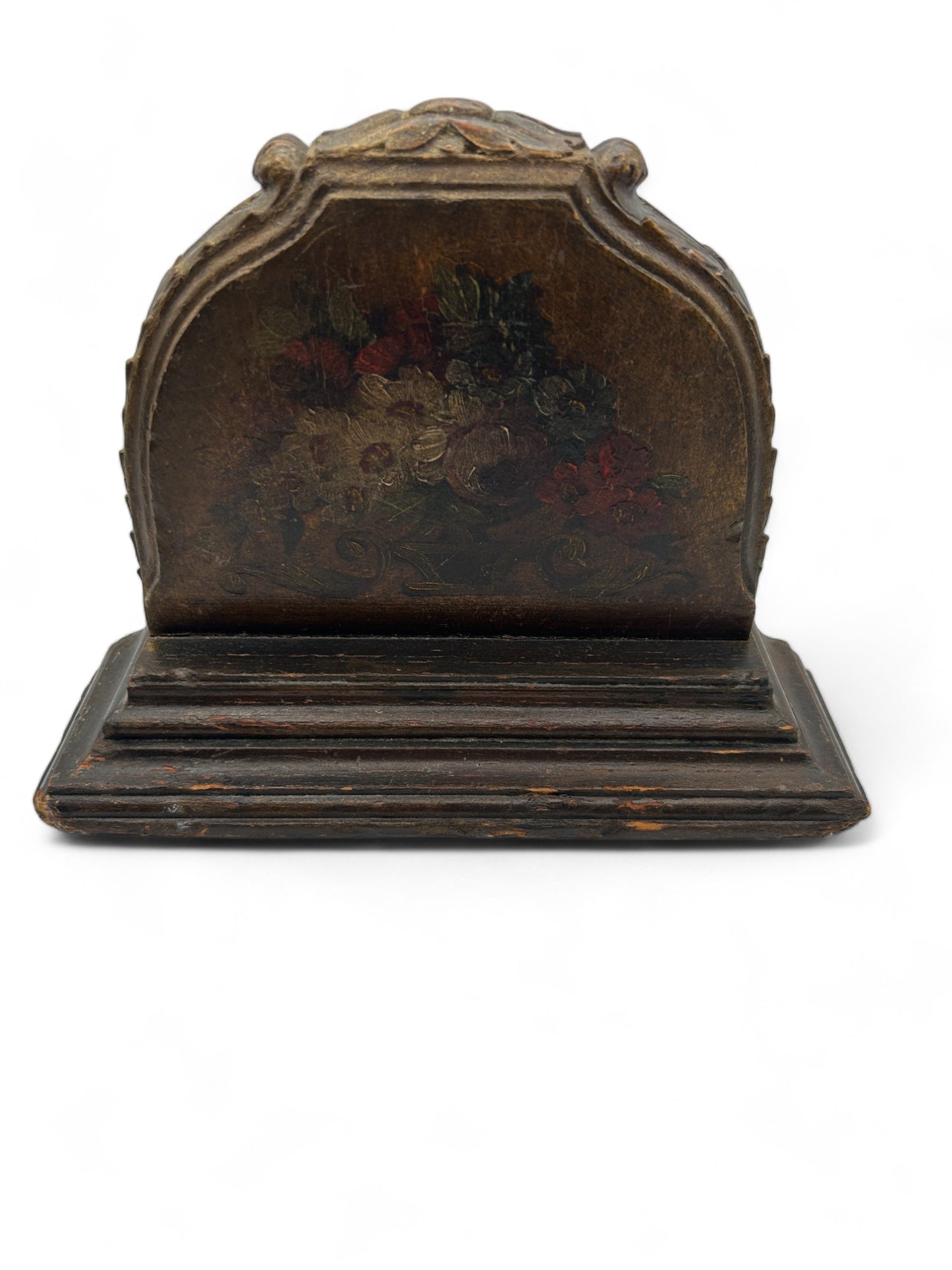 Baroque Hand Painted Floral Bookend