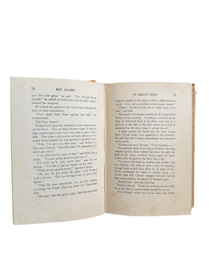 Vintage Books The Boy Allies in Great Peril by Clair W. Hayes 1916