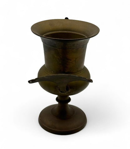 Vintage Brass Peacock Vase from India