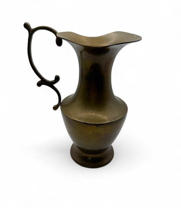 Vintage Brass Pitcher Vase From India