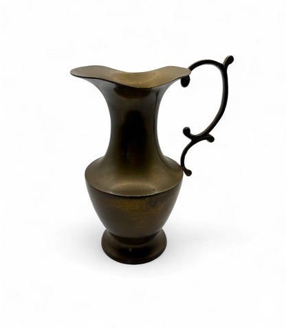 Vintage Brass Pitcher Vase From India