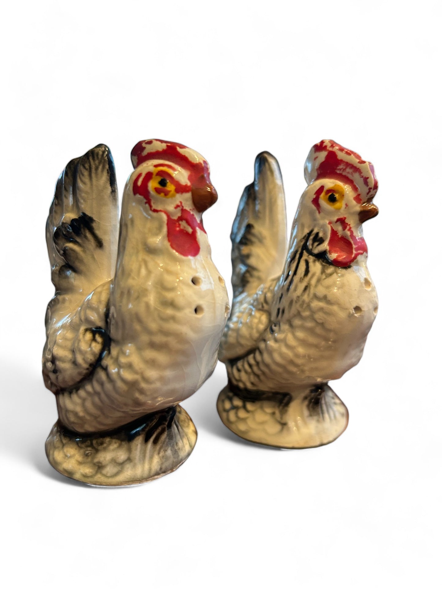 Vintage Rooster Salt and Pepper Shakers