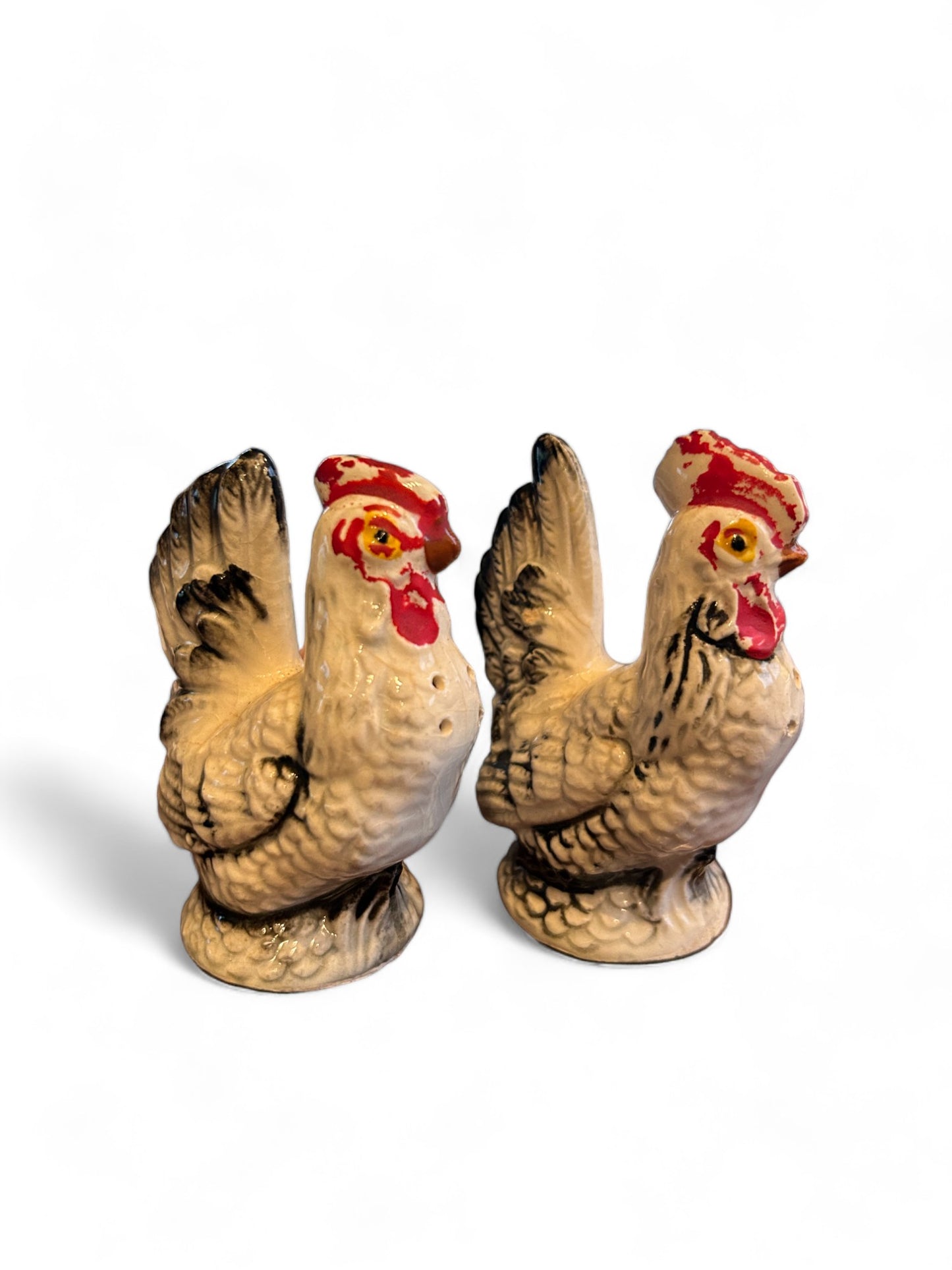  Rooster Hen Salt and Pepper Shakers