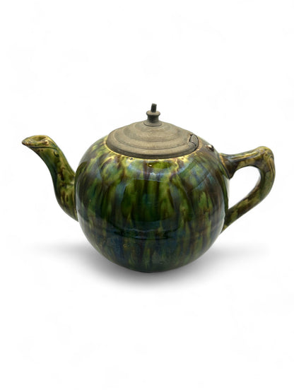 Ceramic Tea pot With Metal Lid