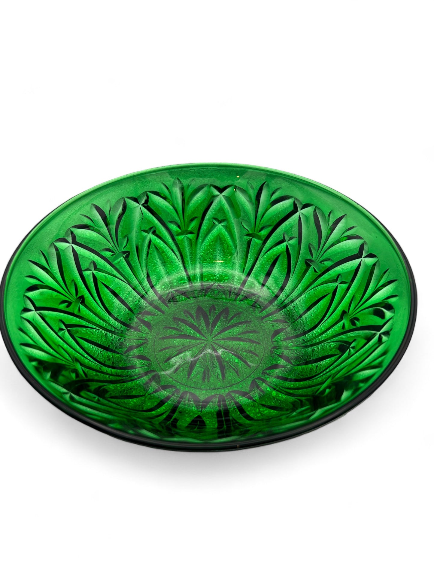Emerald Green Glass Bowl 