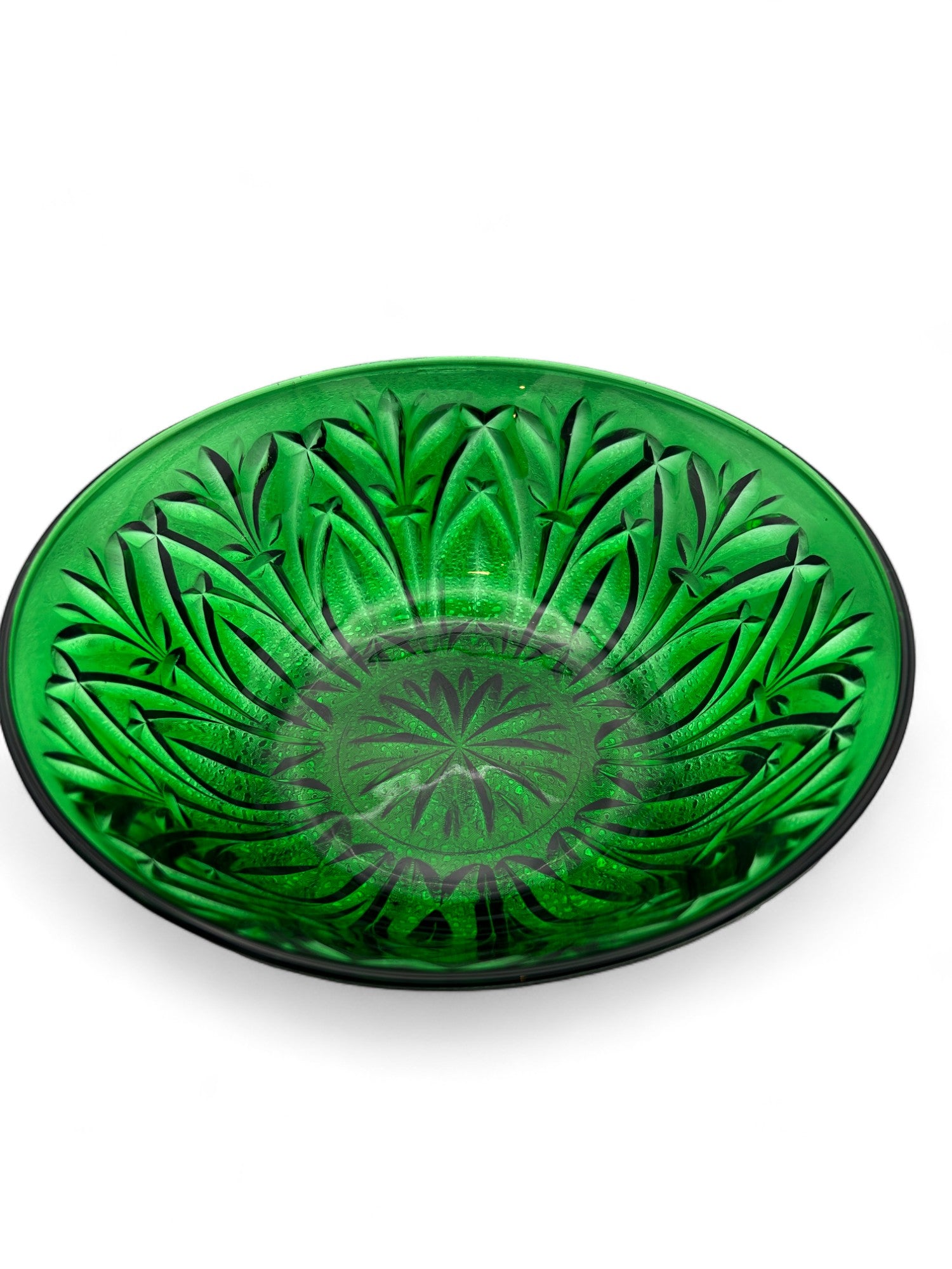 Emerald Green Glass Bowl 