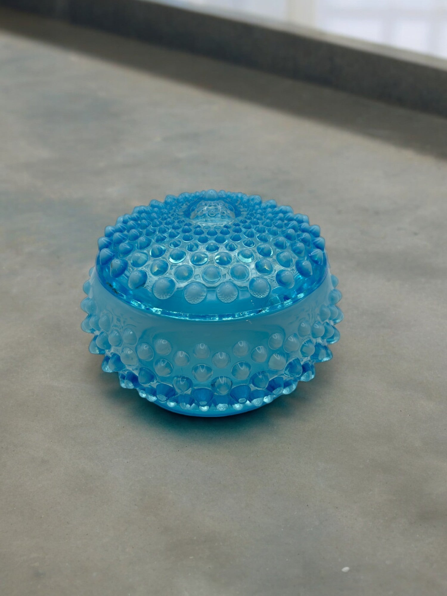 Hobnail Glass Trinket Dish