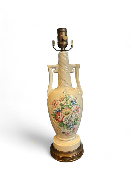 Vintage Floral Lamp