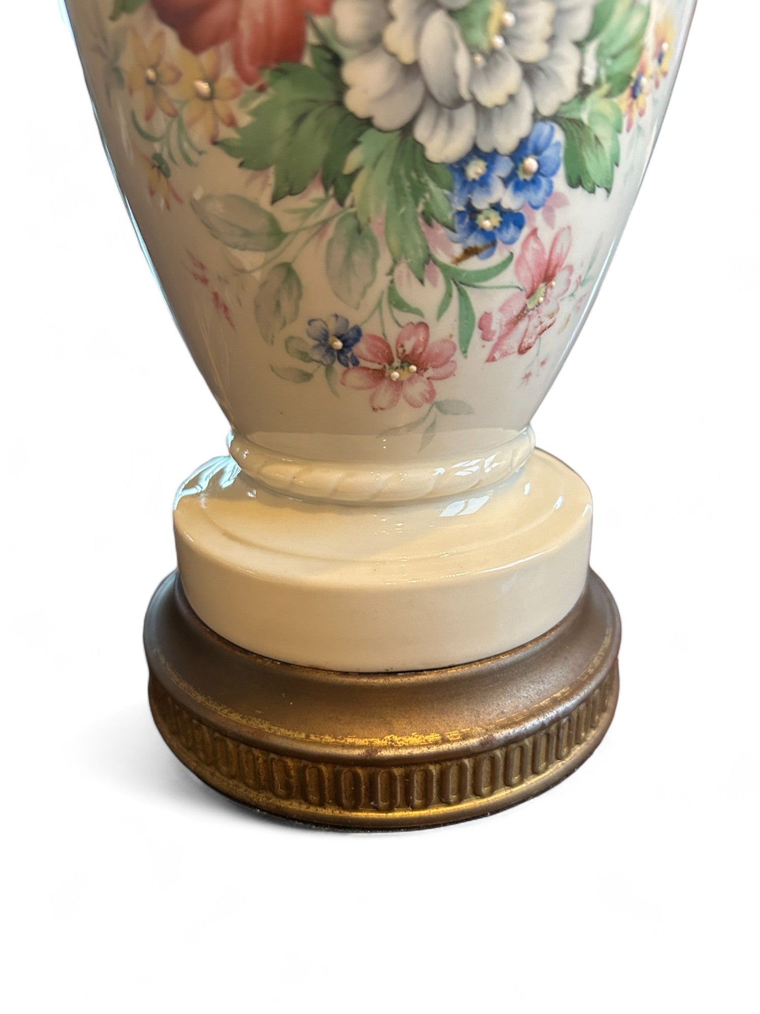 Vintage Floral Lamp 