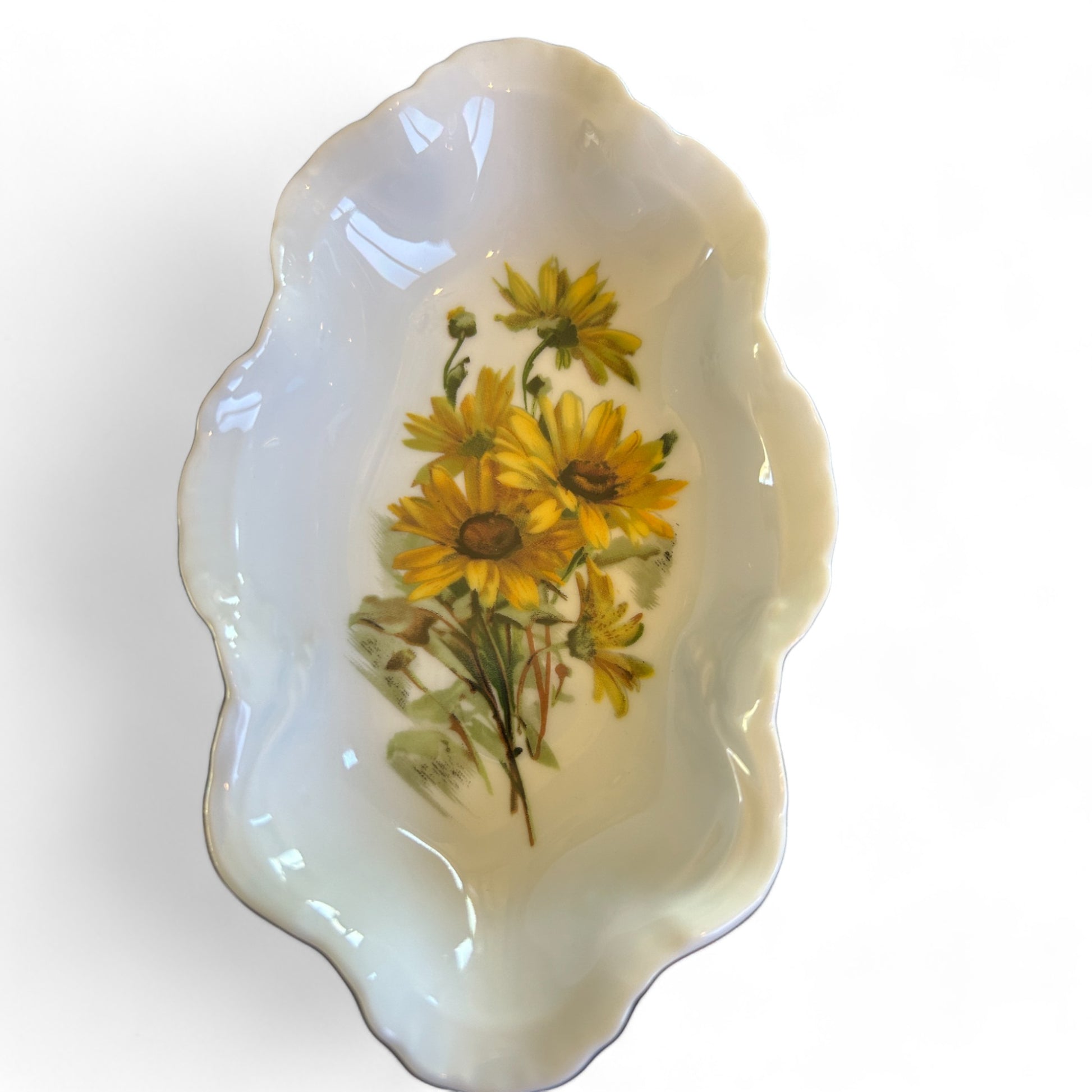 Vintage French Limoges Rectangle Tray and Oval Bowl