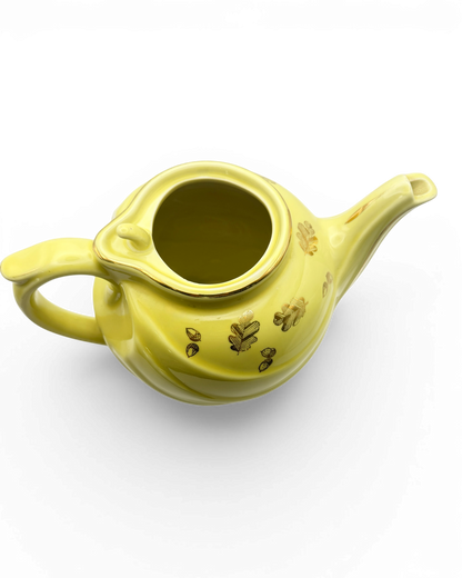Vintage Hall 6-Cup Teapot with Autumn Motif + Gold Trim