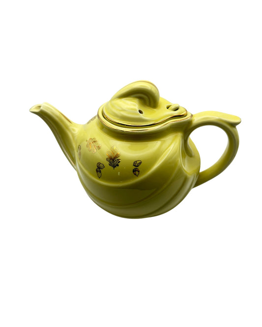 Vintage Hall 6-Cup Teapot with Autumn Motif + Gold Trim