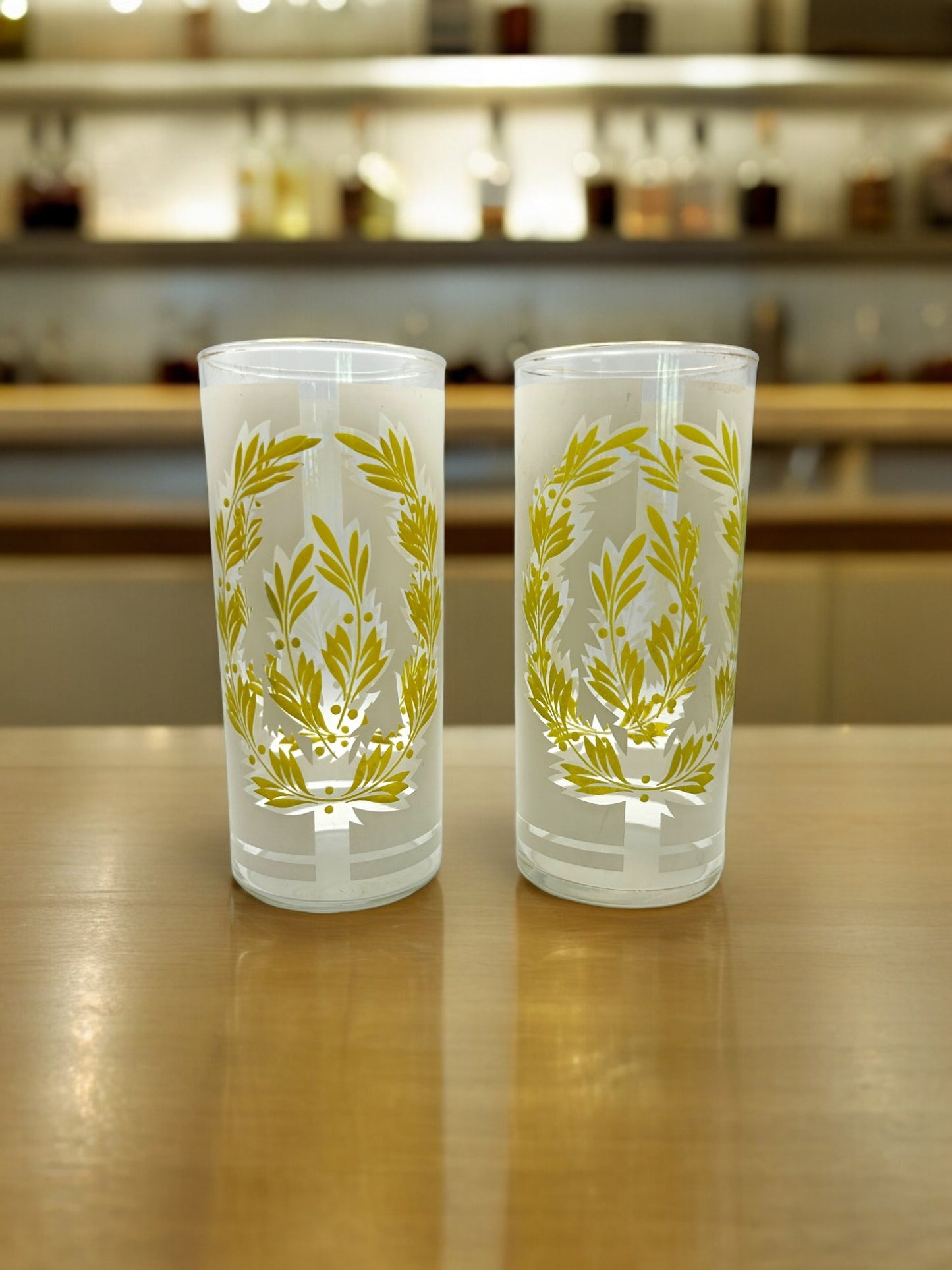 Vintage High ball Cocktail Glasses Set