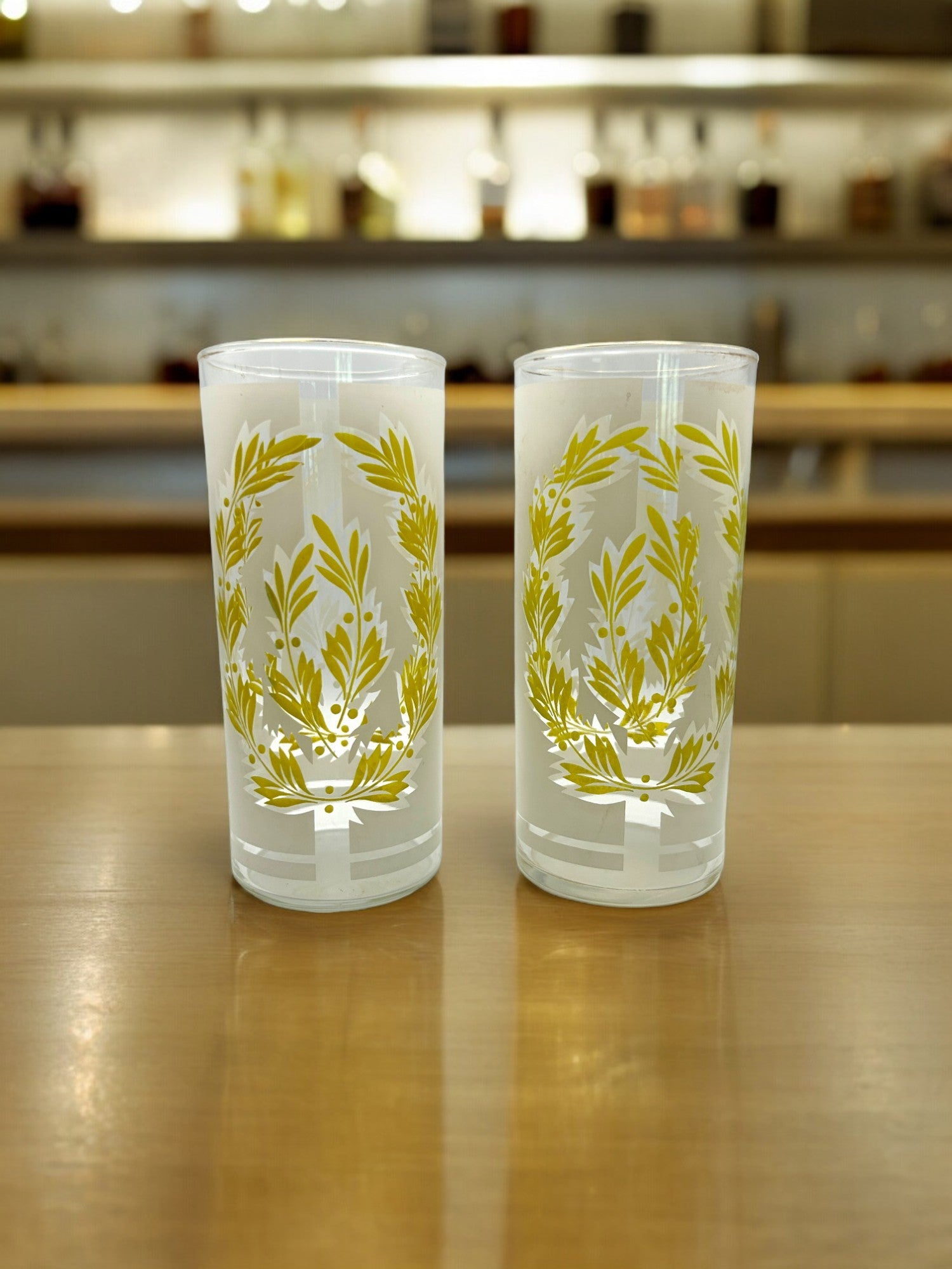 Vintage High ball Cocktail Glasses Set