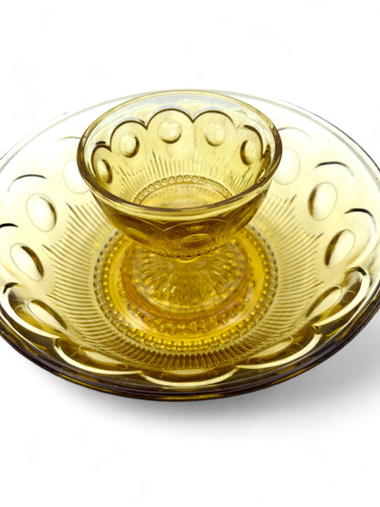  Manhattan Magic Bartlett Collins Amber Bowl Set