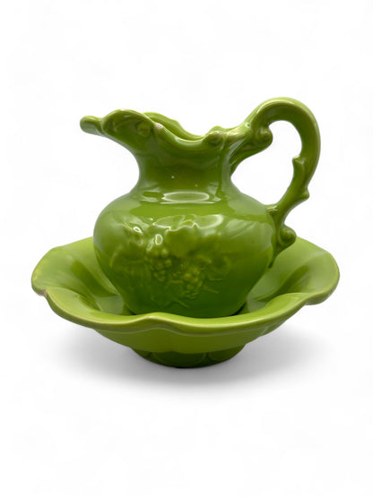 Mc Coy Pottery PitcherandBasin
