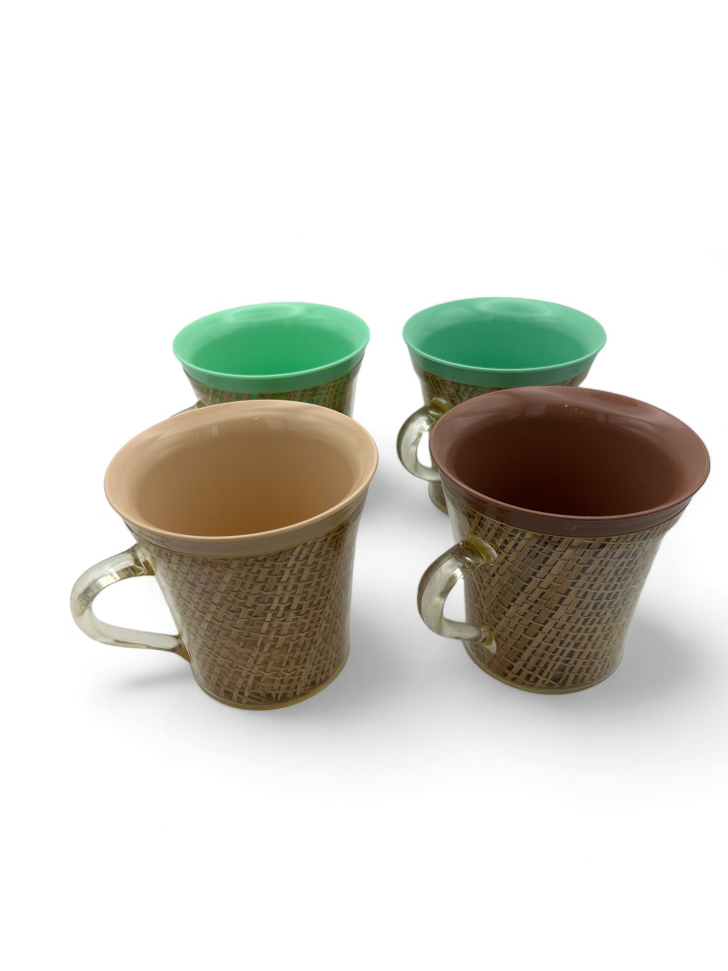 Vintage Melmac Burlap Insulated Mugs