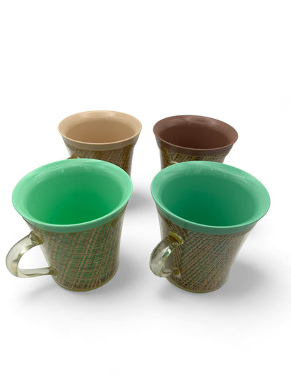 Vintage Melmac Burlap Insulated Mugs