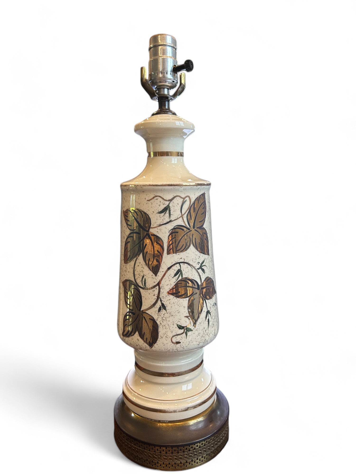 Elegance Ceramic Gold Leaf Table Lamp