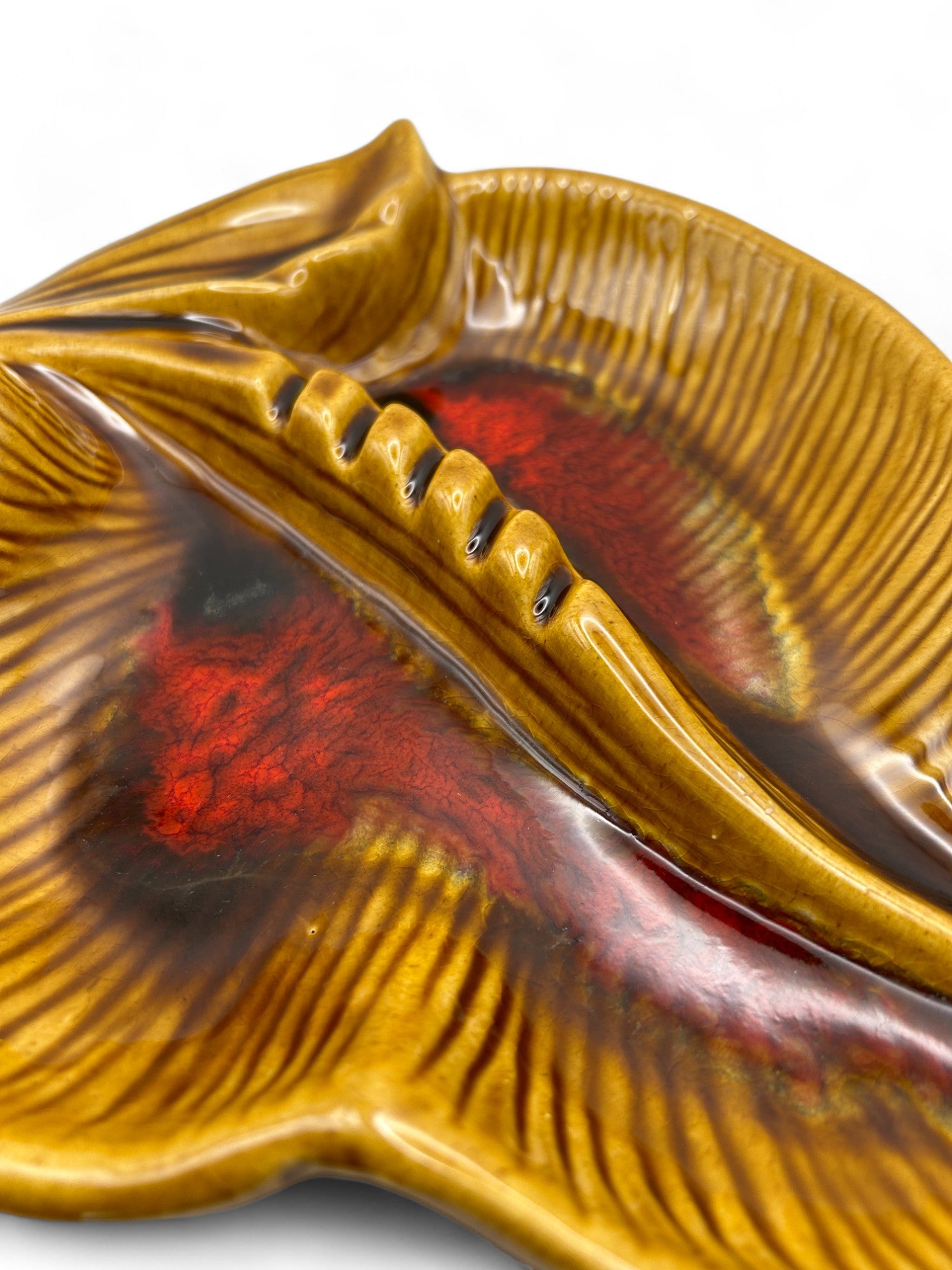 Brown Orange Ashtray