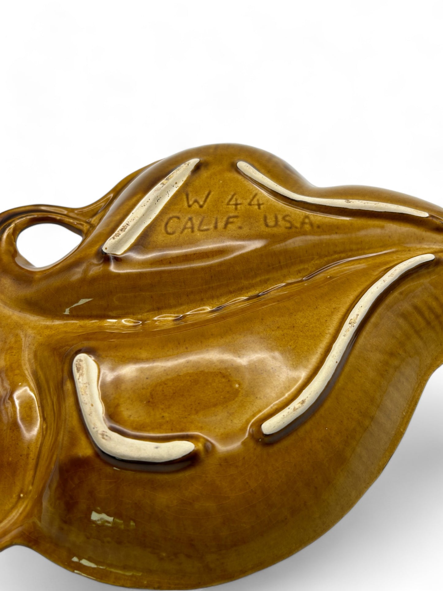 Century Maurice of California Brown Orange Ashtray