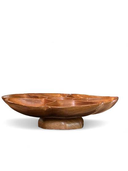 Vintage Monkeypod Wood Lazy  Susan